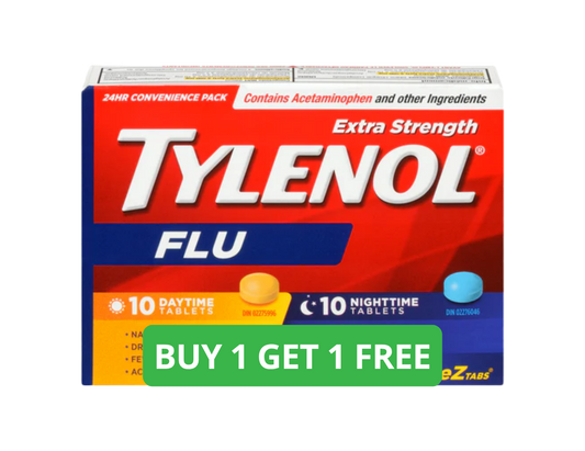 Tylenol Extra Strength Flu Relief Day/Night, EZTabs, 20 Tablets