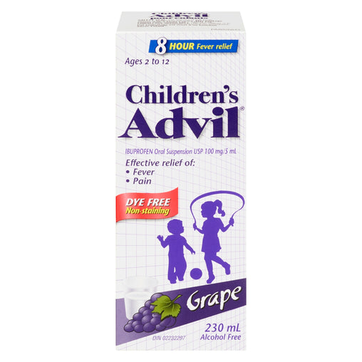 Advil Children’s Suspension Dye-Free Grape 230 mL