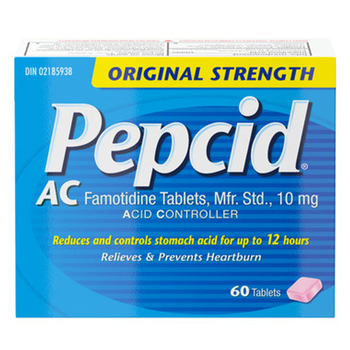 Pepcid AC Original Strength Heartburn Relief, 60 Tablets