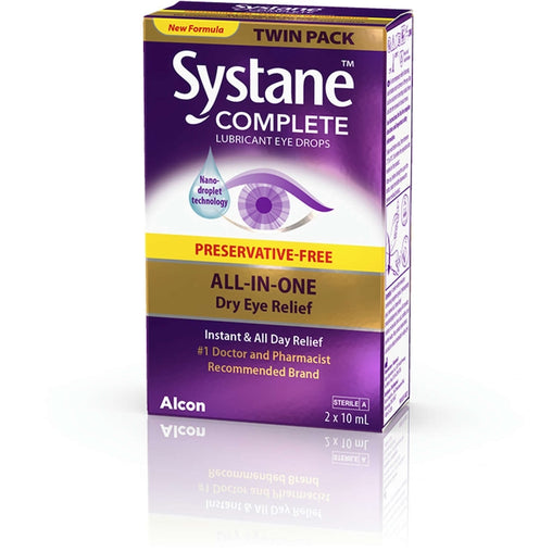 Systane Complete Preservative-Free Eye Drops Twin Pack (2 x 10 mL)
