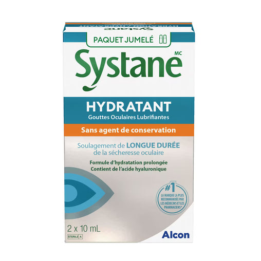 Systane Hydration Lubricant Preservative-Free Eye Drops - 2 x 10 mL