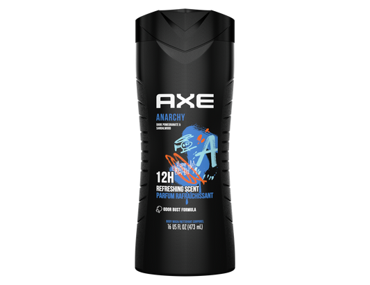 AXE Anarchy Body Wash, Pomegranate & Sandalwood Scent – 473 mL