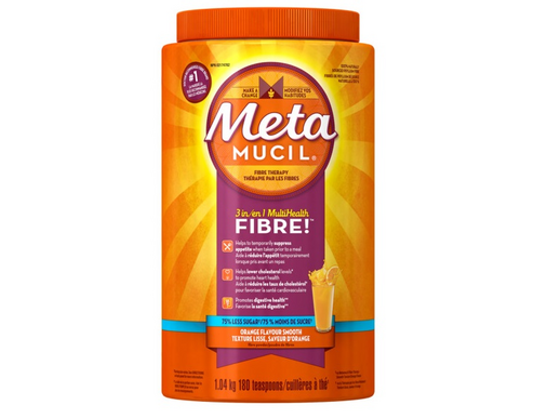 Metamucil 3-in-1 Fibre Powder Orange Sugar-Free, 1.04 kg