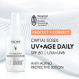 Vichy Capital Soleil UV+Age Daily Anti-Aging Sun Protection Lotion SPF 60, 40 mL