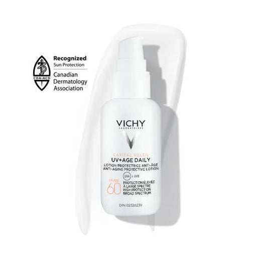 Vichy Capital Soleil UV+Age Daily Anti-Aging Sun Protection Lotion SPF 60, 40 mL