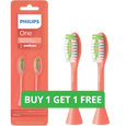 Philips One by Sonicare Replacement Brush Heads - Miami Coral (2-Pack, BH1022/01)