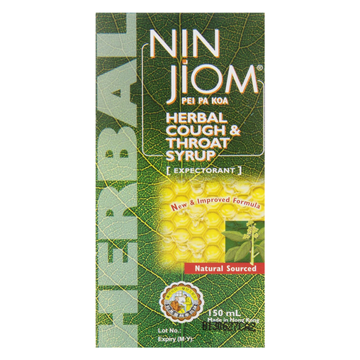 Nin Jiom - Pei Pa Koa Herbal Cough & Throat Syrup - 150 mL - current product packaging