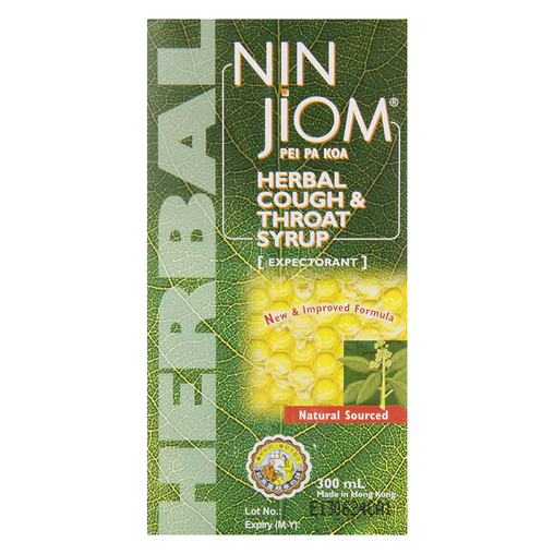 Nin Jiom - Pei Pa Koa Herbal Cough & Throat Syrup - 300 mL - current product packaging