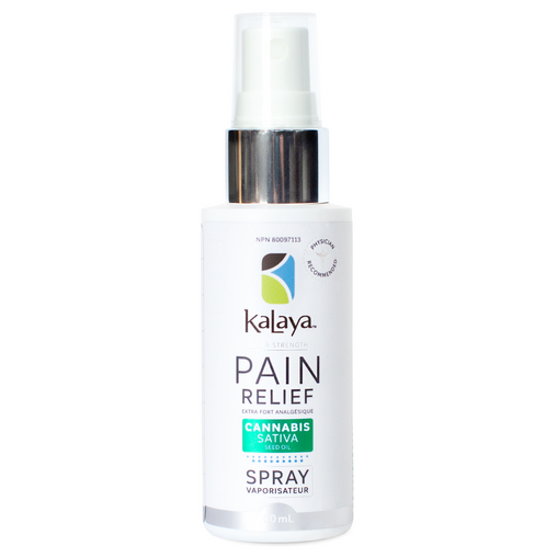 Kalaya Extra Strength Pain Relief Spray, Cannabis Sativa Seed Oil 60ml