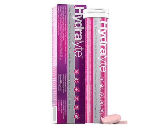 Hydralyte Advanced Berry Flavour Hydration Electrolyte Tablets, 20 ct