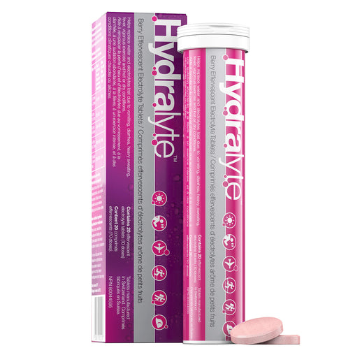 Hydralyte Advanced Berry Flavour Hydration Electrolyte Tablets, 20 ct