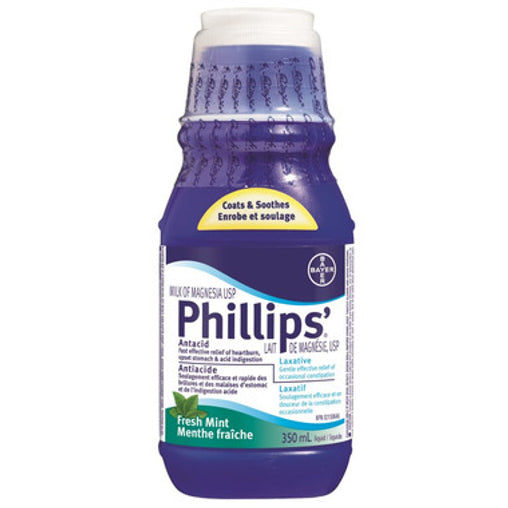 Phillips Milk of Magnesia Liquid, Fresh Mint 350ml