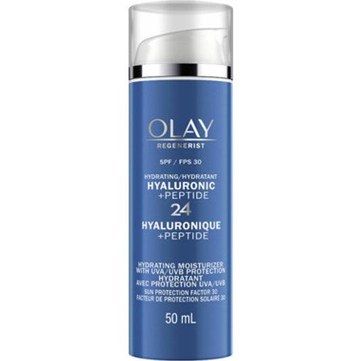 Olay Regenerist Hyaluronic + Peptide 24 Face Moisturizer SPF 30, 50 mL