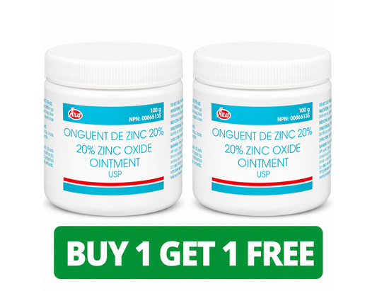 Atlas 20% Zinc Oxide Ointment - 100 g (2-Pack, Total: 200 g)