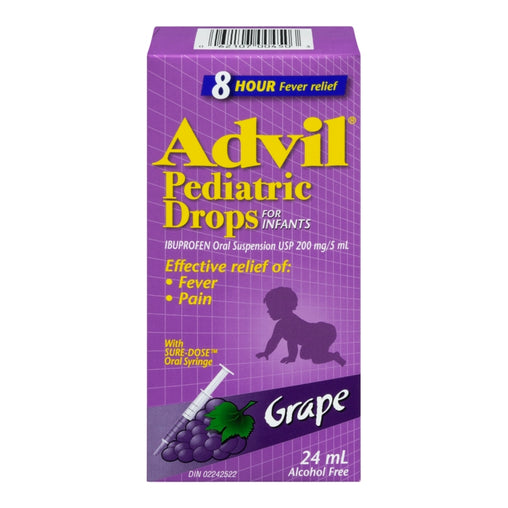 Advil Pediatric Drops For Infants Grape, 24 mL