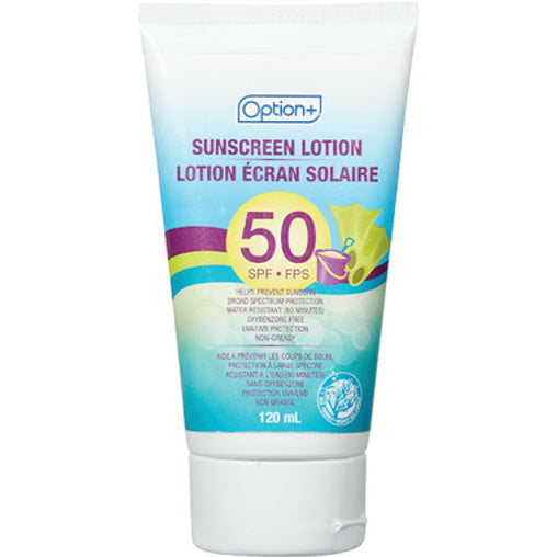 Option+ Sunscreen Lotion SPF 50 – 120ml