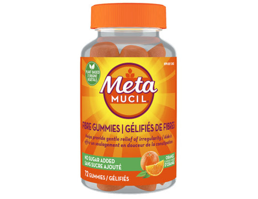 Metamucil Fibre Gummies No Sugar Added, 72 Count