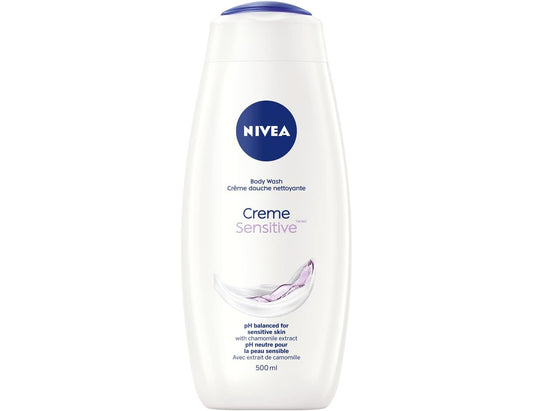 Nivea Creme Sensitive Body Wash, 500 mL