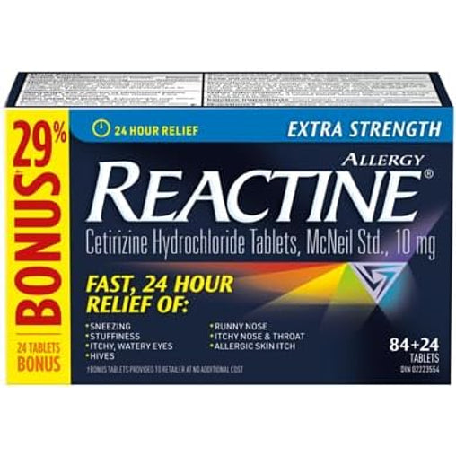 Reactine Extra Strength Tablets 84+24 tablets
