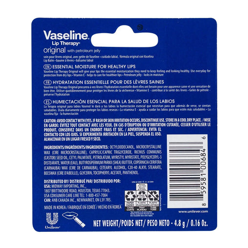 Vaseline Lip Therapy Original Lip Balm – 4.8g