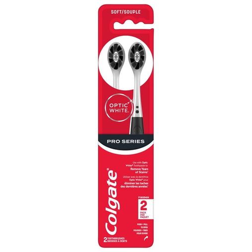 Colgate Optic White Pro Series Charcoal Manual Toothbrush - 1 Count product image