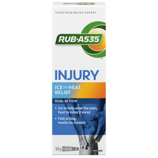 Rub•A535 Injury Ice to Heat Relief Cream, 100g