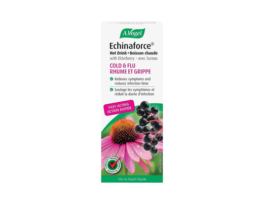 A.Vogel - Echinaforce Extra Strength Hot Drink with Elderberry - 100 mL - current front package