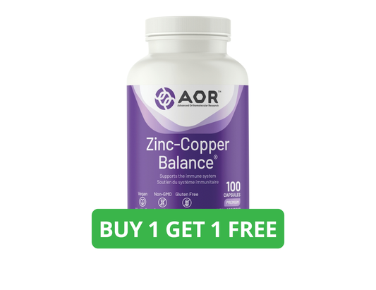 AOR Zinc Copper Balance 17 mg - 100 Capsules