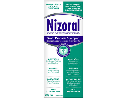 Nizoral Scalp Psoriasis Shampoo, 3% Salicylic Acid – 200ml