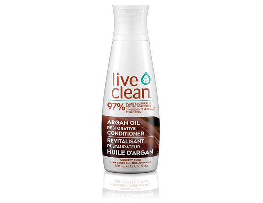 Live Clean Restorative Conditioner, Argan Oil 350 mL
