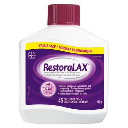 RestoraLAX Powder Laxative, 45 Doses, 765 g