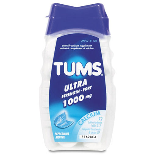 Tums Ultra Strength Assorted Fruit 1000 mg, 72 Tablets
