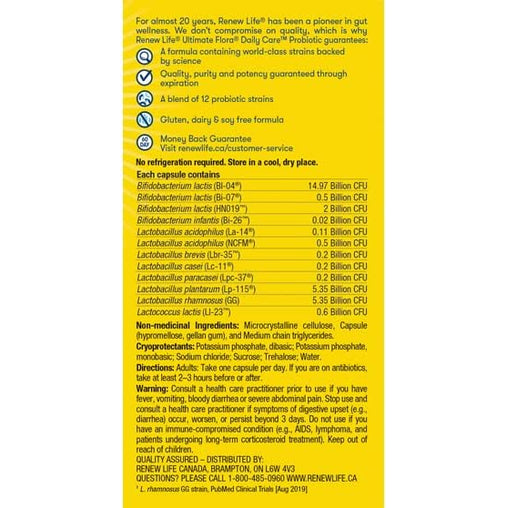 Renew Life Ultimate Flora Daily Care Probiotic, 30 ct