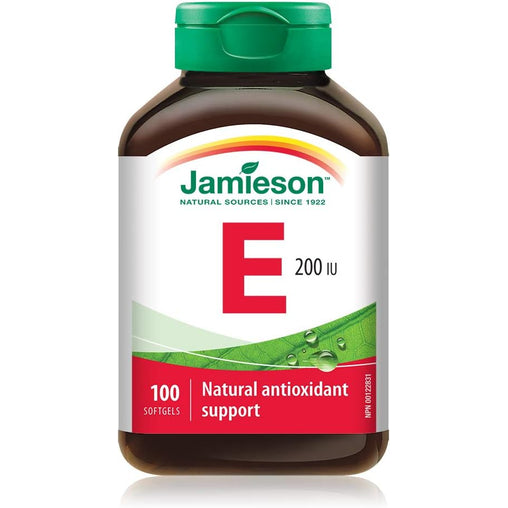 Jamieson Vitamin E 200IU – 100 Softgels