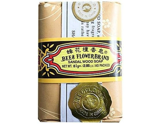 Bee & Flower Sandalwood Soap - 81g x 12 Bars