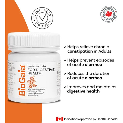 BioGaia Protectis Chewable Tablets Lemon-Lime, 30 ct