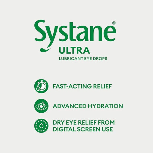 Systane Ultra Lubricant Eye Drops Home and Away Pack 10 + 5 mL