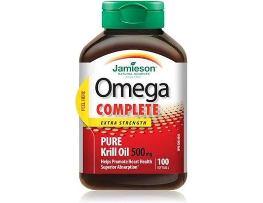 Jamieson Omega Complete Pure Krill Oil 500 mg - 100 Softgels