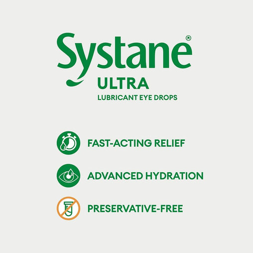Systane Ultra Preservative-Free Eye Drops Twin Pack, 2 x 10 mL