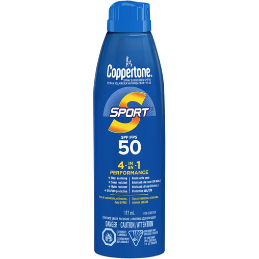 Coppertone Sport Sunscreen Spray SPF 50 – 156g