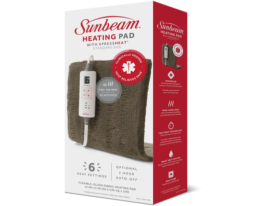 Sunbeam XpressHeat Standard Heating Pad - 1 Unit benefit and feature information