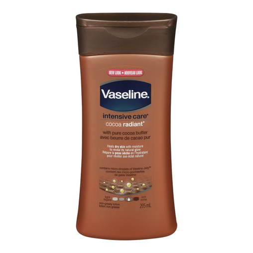 Vaseline Intensive Care Cocoa Radiant Body Lotion - 295 mL product packaging