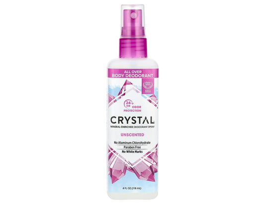 Crystal Mineral Deodorant Spray Unscented, 118 mL