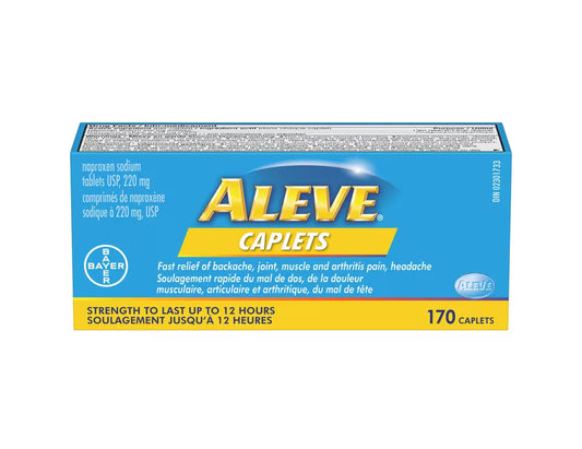 Aleve Naproxen Sodium Tablets 220 mg, 170 Caplets