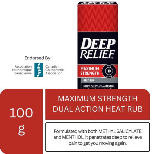Deep Relief Maximum Strength Heat Rub - 100 g product use and application information