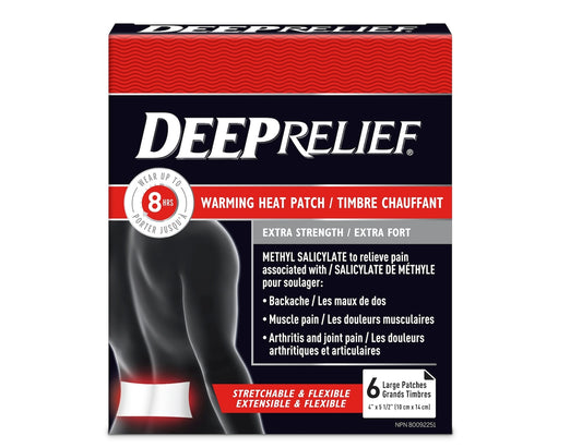 Deep Relief Extra Strength Warming Pain Relief Patch - 1 Patch product packaging