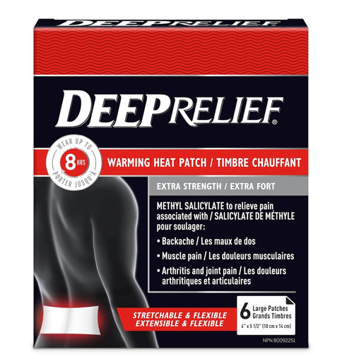 Deep Relief Extra Strength Warming Pain Relief Patch - 1 Patch product packaging
