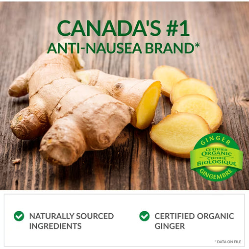 Gravol Ginger Natural Source Chewable Lozenges, 20 ct
