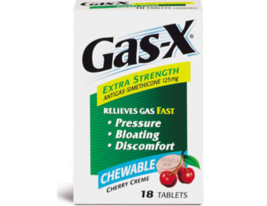 Gas-X Extra Strength Chewable Tablets Peppermint Creme, 125 mg, 18 Count