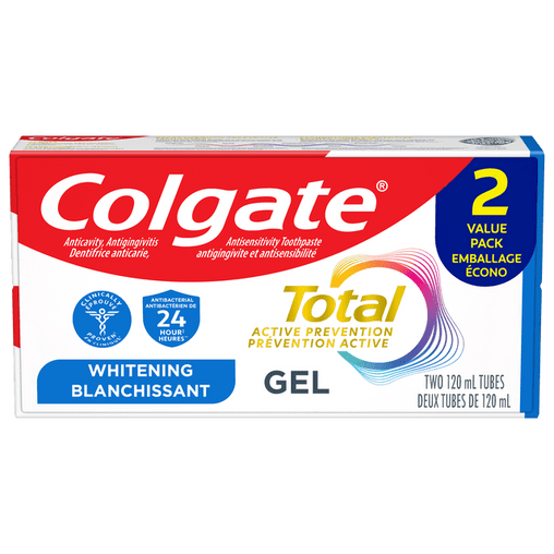 Colgate Total Active Prevention Mint Toothpaste - 2 x 120 mL product image